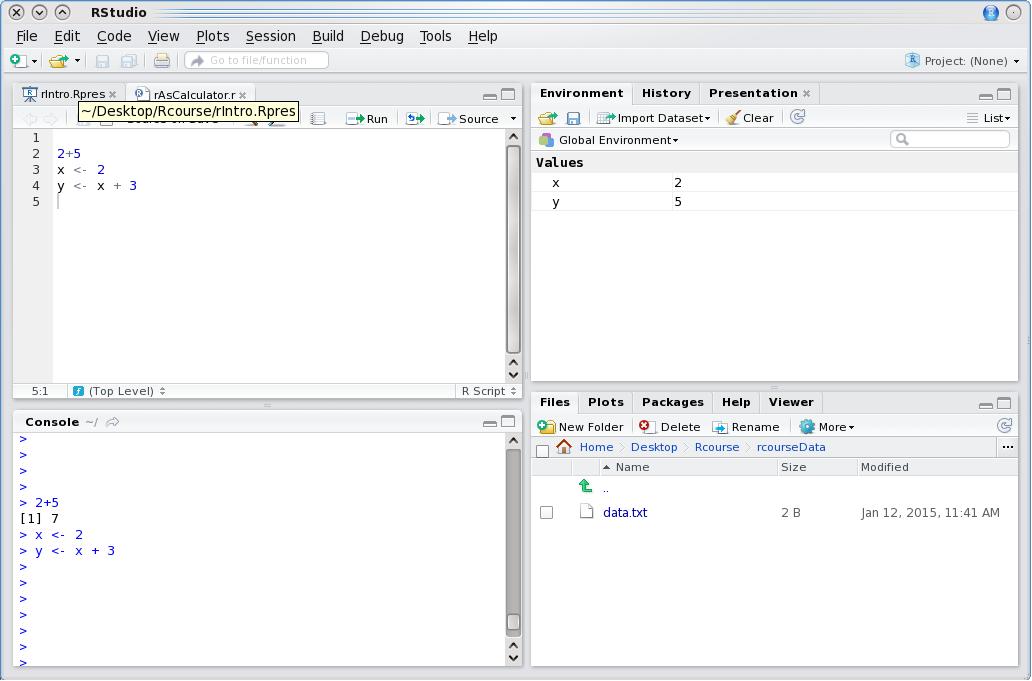 RStudio appearance